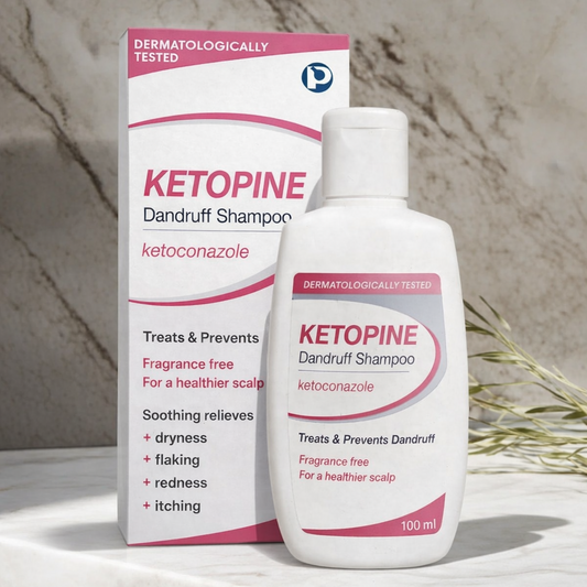 Ketopine Ketokonazol 2% Shampoo – Reduserer Flass og DHT i Hodebunn (100 ml)