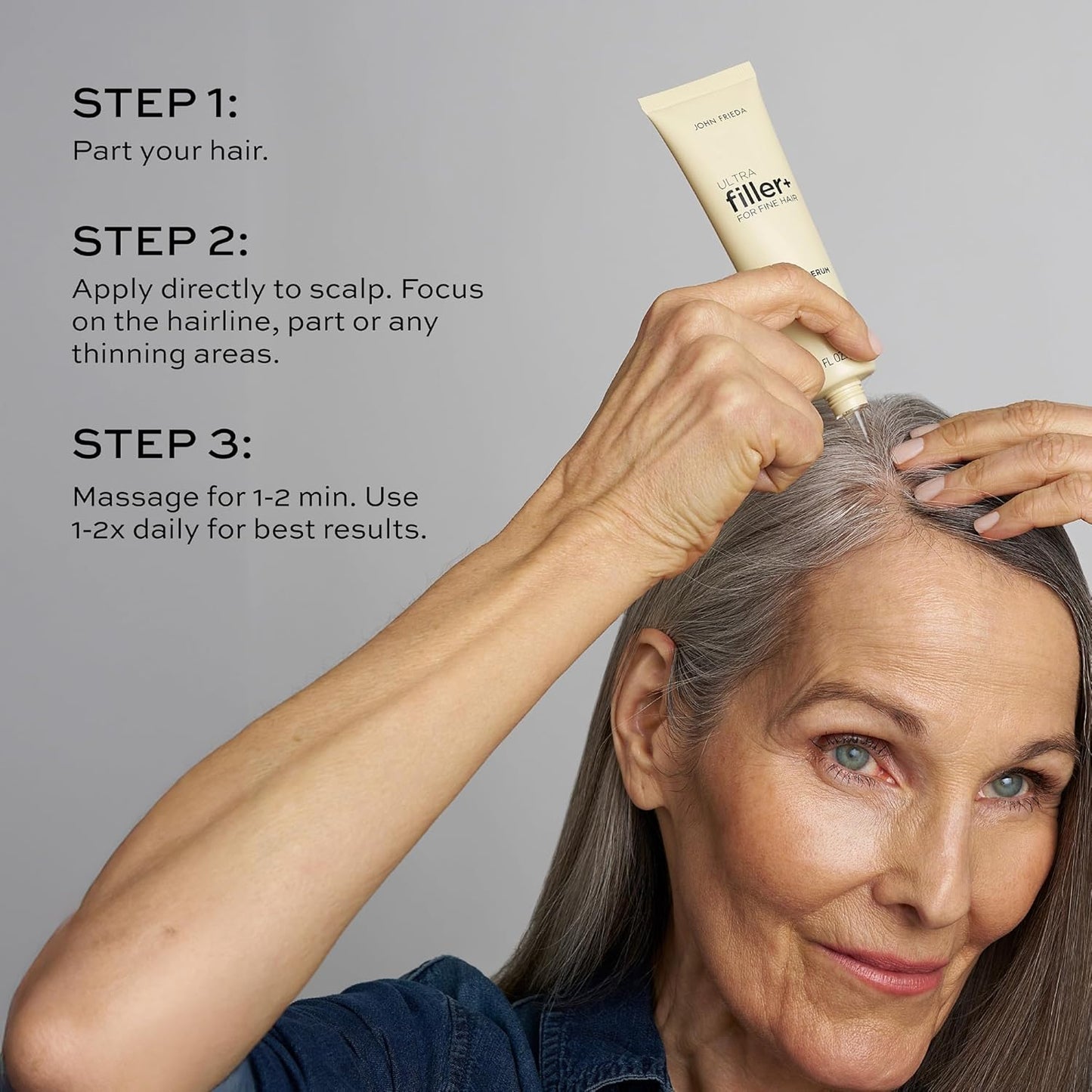 John Frieda ULTRAFiller+ Scalp Serum – Økt Hårtetthet & Fyldigere Hår (Biotin + Peptider)