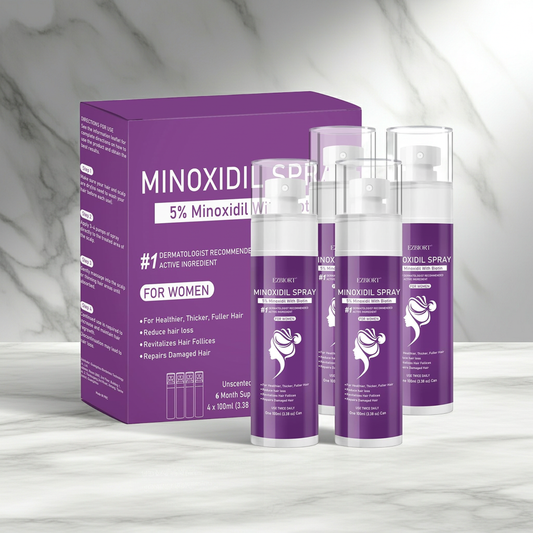 Minoxidil 5 % + Biotin Spray for kvinner – 6 måneders forbruk