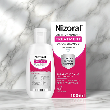 Nizoral Ketokonazol 2% Shampoo – Reduserer Flass og DHT i Hodebunn (100 ml)
